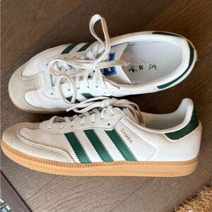 ADIDAS samba green stripe